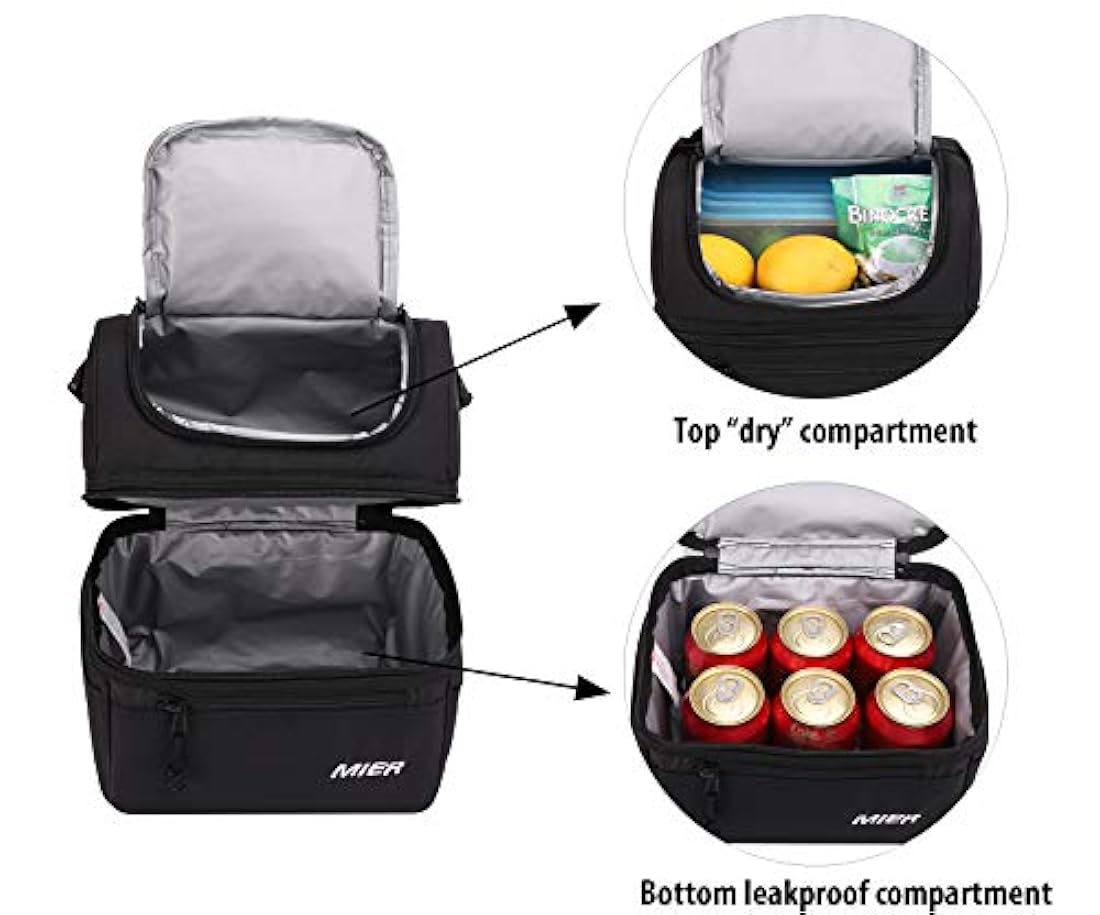 Bolsa de almuerzo para adultos con aislamiento