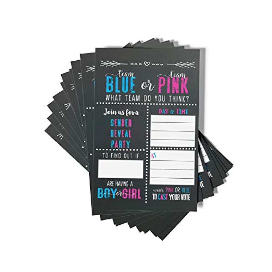 tarjetas de invitacion de revelacion de género