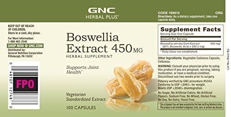 Extracto de Boswellia 450mg | Apoyo a la Salud Articular