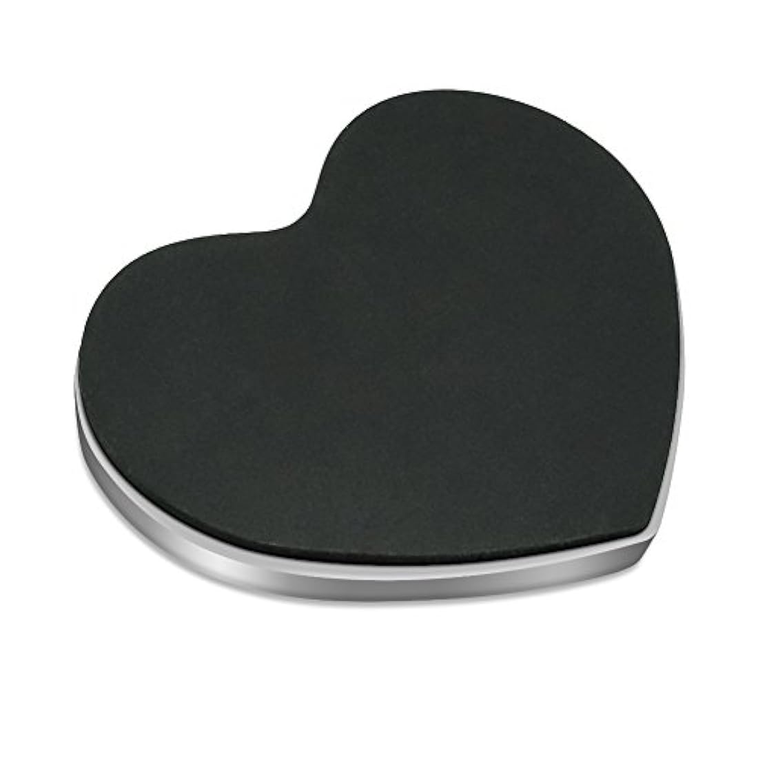 Imán de nevera Gato negro en ventana corazón acrílico