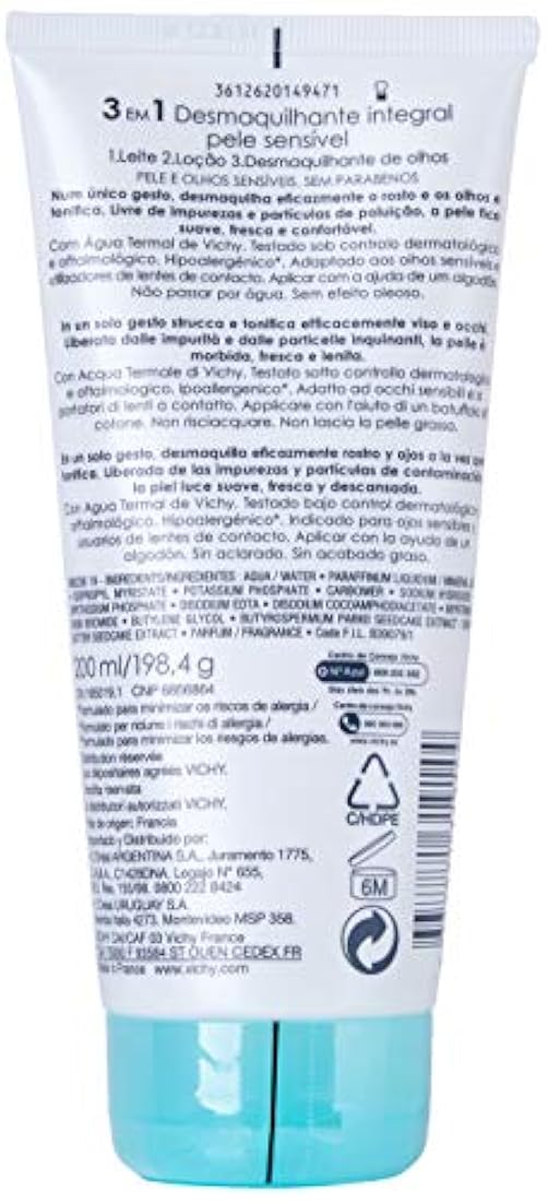 Limpiador de rostro y desmaquillante 3 en 1