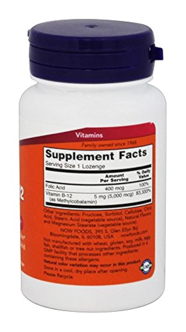 Methyl B-12 5000 mcg - 60 pastillas de suplemento