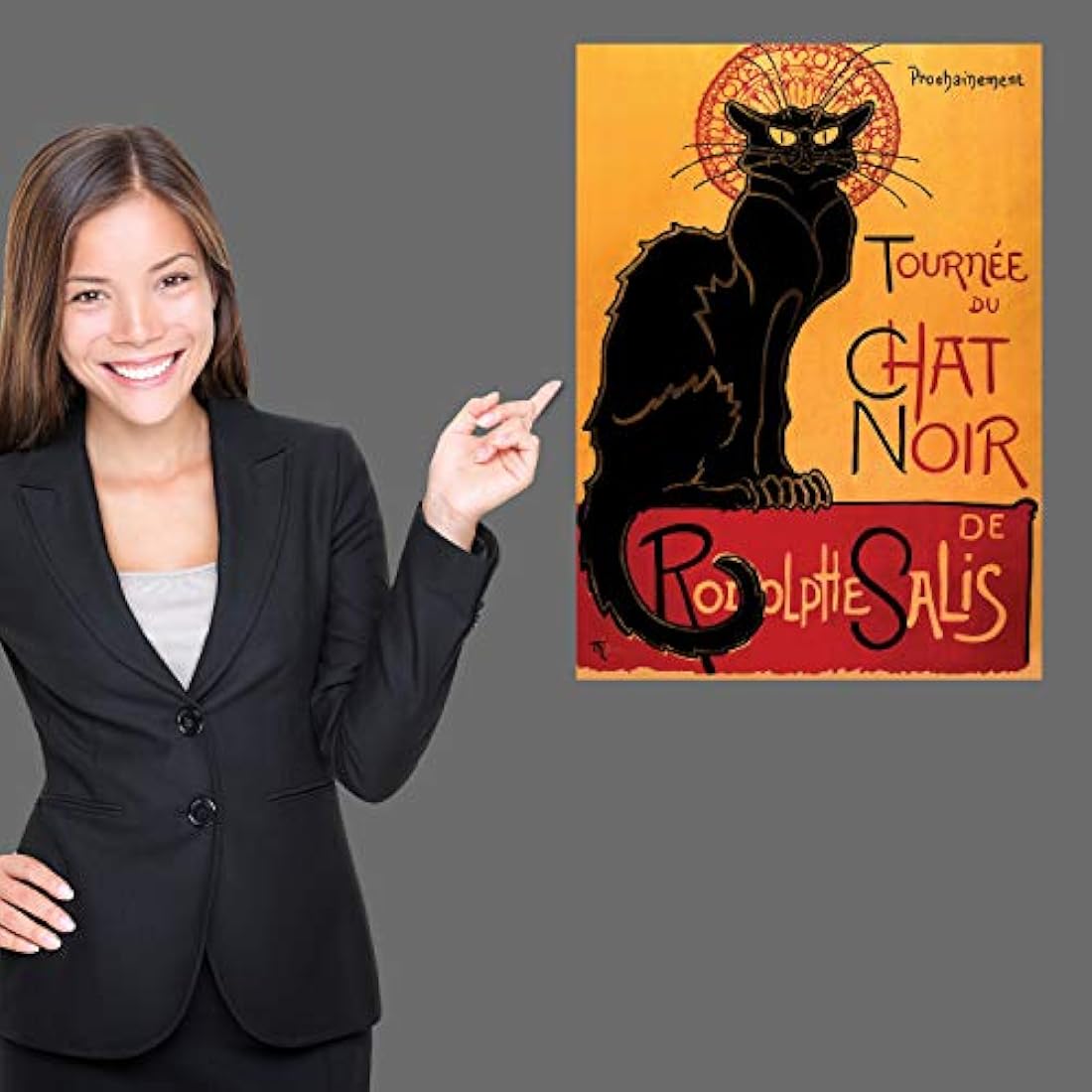 Póster decoracion cuadro tema El gato negro -