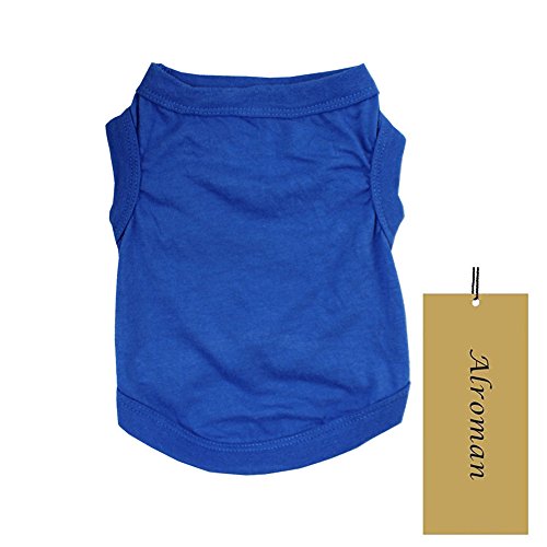 Camisas para perros, camisetas para perros, camisas para cachorros, chaleco para perros, chaleco para cachorros, ropa para mascotas, ropa para perros pequeños, ropa de verano para perros, ropa de playa para perra hembra, xs, Azul oscuro puro