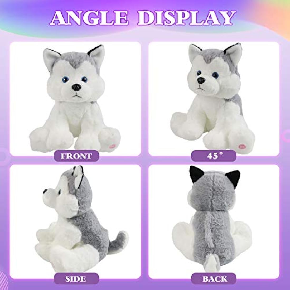 Juguete de peluche con luz LED para cachorro