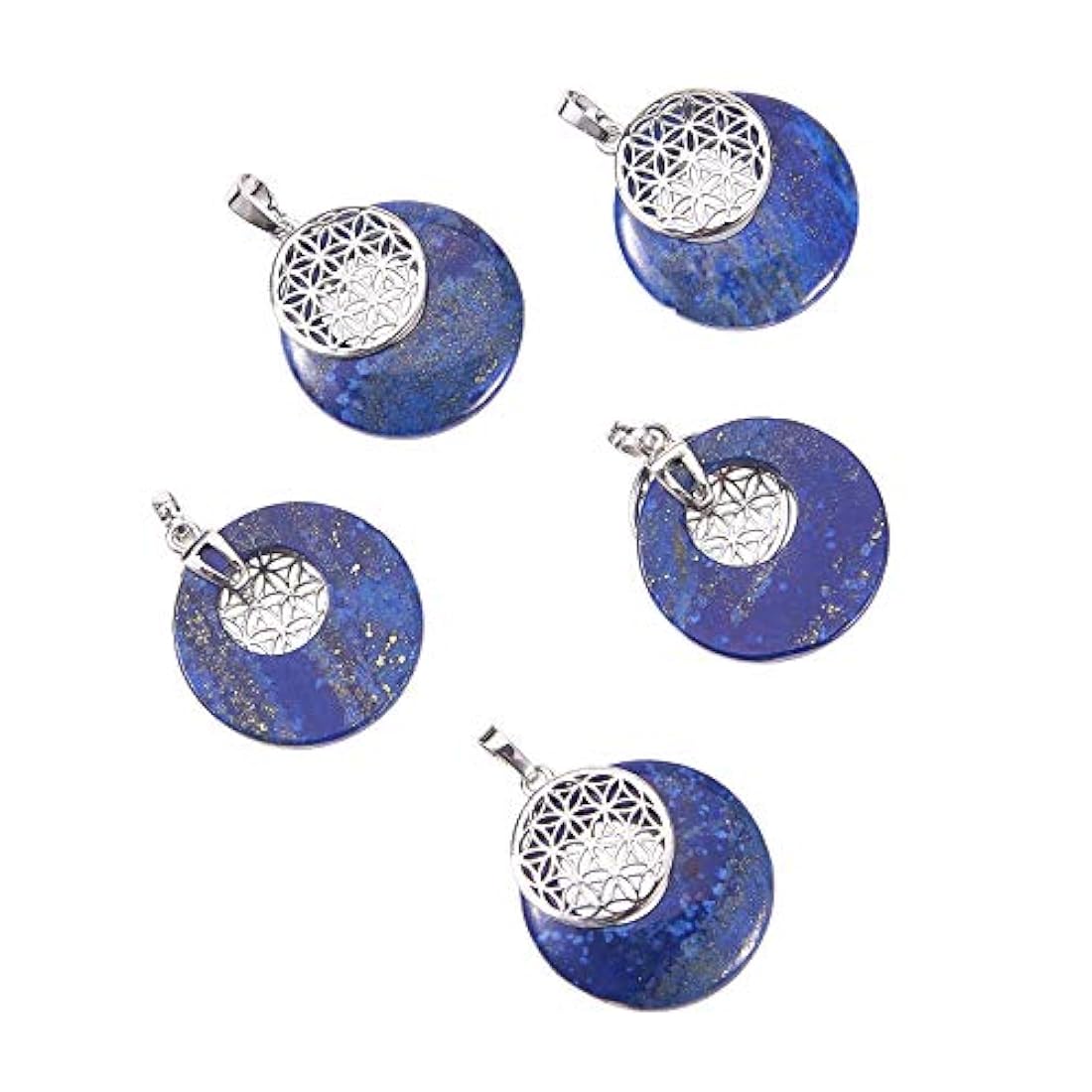 Dijes y Medallas - Juego de 5 colgantes de piedra