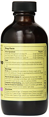 Jarabe para la tos sabor a bayas naturales de 4 onzas