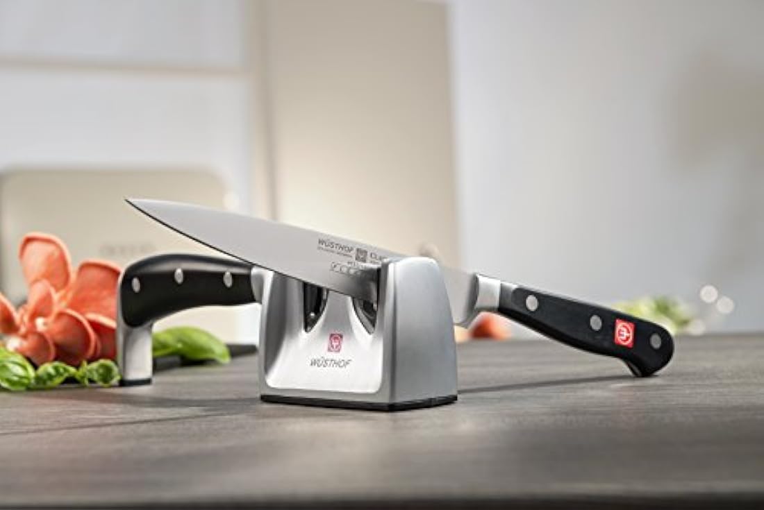 Afilador de cuchillos, plástico, negro, 1 paquete