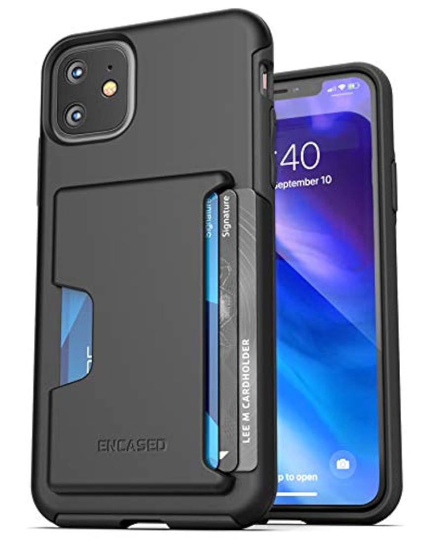 Funda tipo cartera para iPhone 11 (2019), negro.