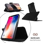 Funda con tapa para iPhone 11, 2 en 1 Negro