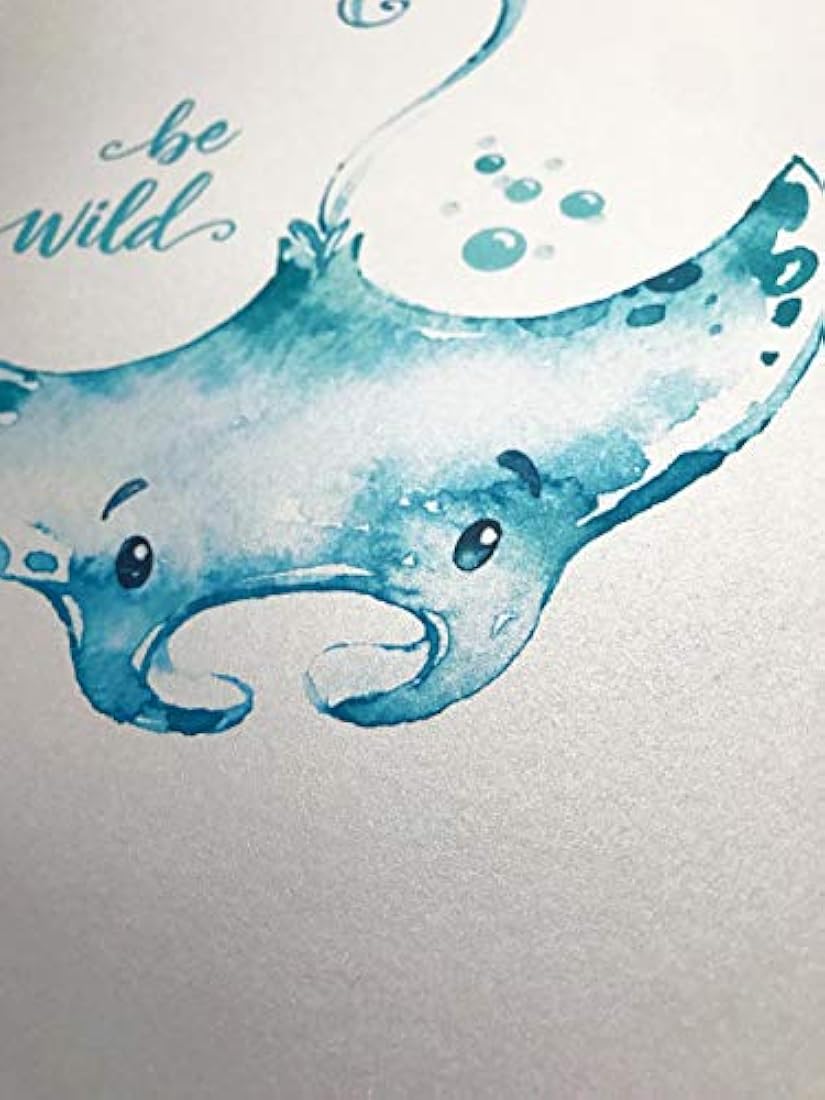 Confetti Fox Sea Nursery Pictures Wall Art Decor