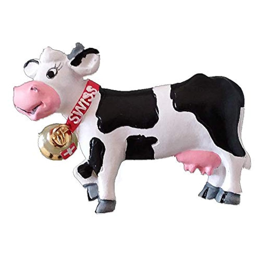 Imán de nevera 3D de vaca de Suiza