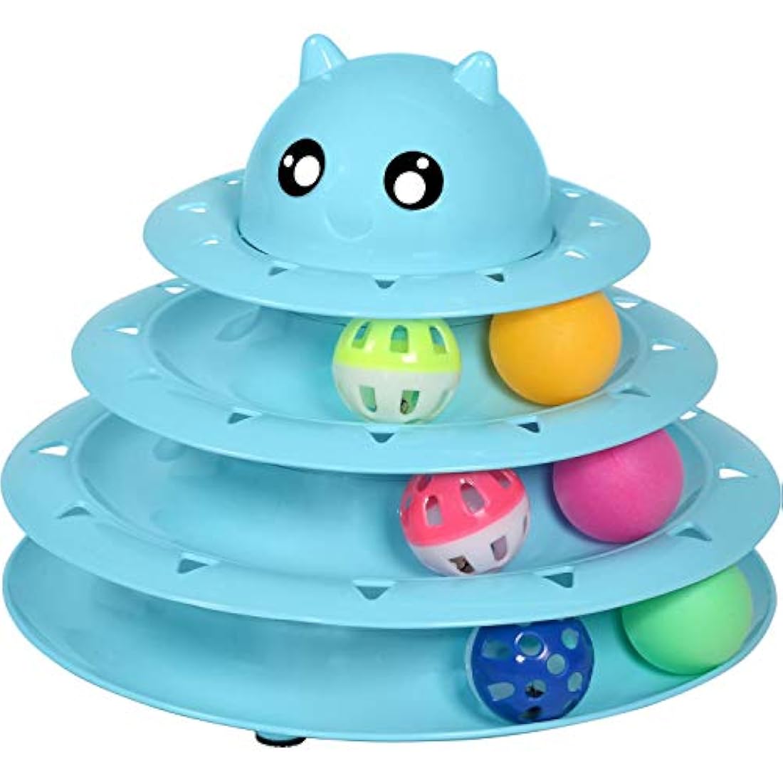 UPSKY Cat Toy Roller Cat Toys 3 Level Towers Tracks Roller