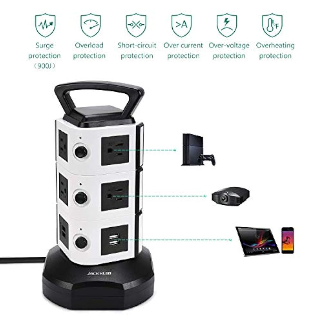 JACKYLED - Estación de carga eléctrica para torre