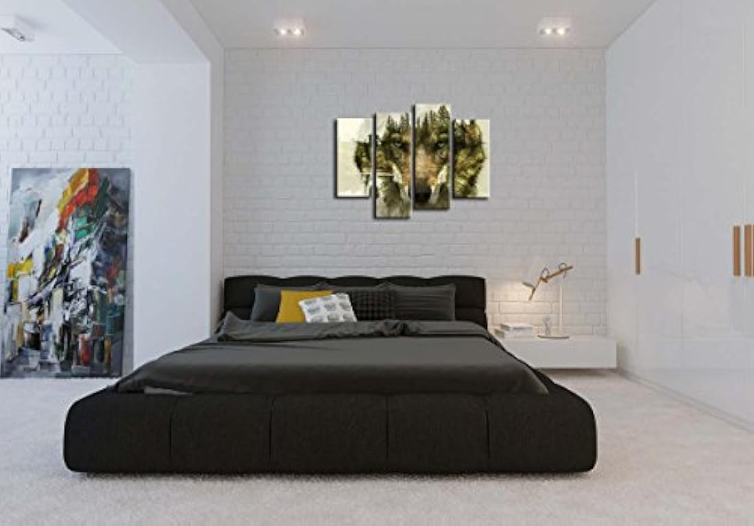 lienzo de 4 unidades pintura para decoración del hogar,