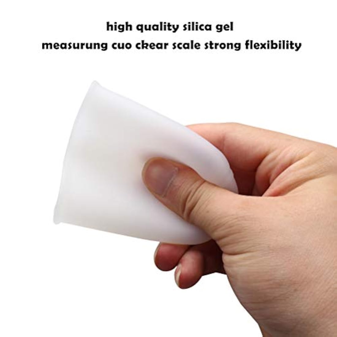 Juego de 3 tazas de resina antiadherentes de silicona