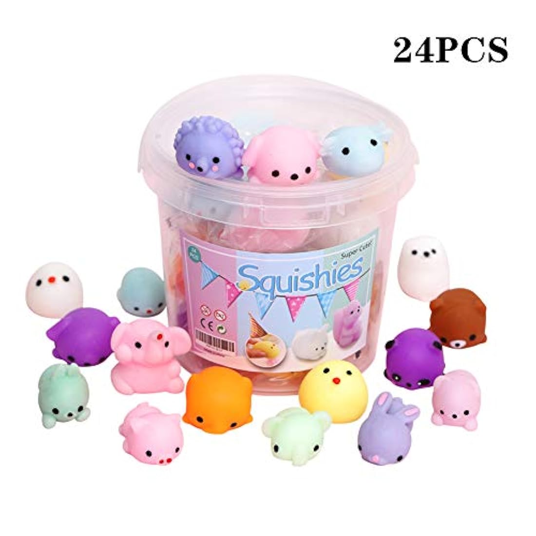 Juguetes blandos mochi para niños recuerdo de fiesta 24 und