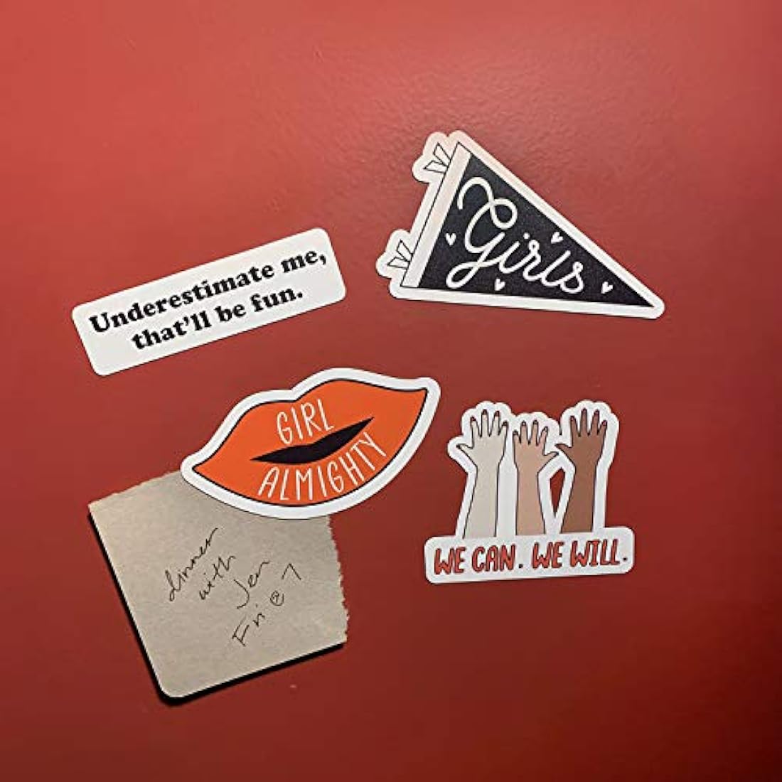 Imanes para armarios femeninos (1 hoja de 10 imanes )