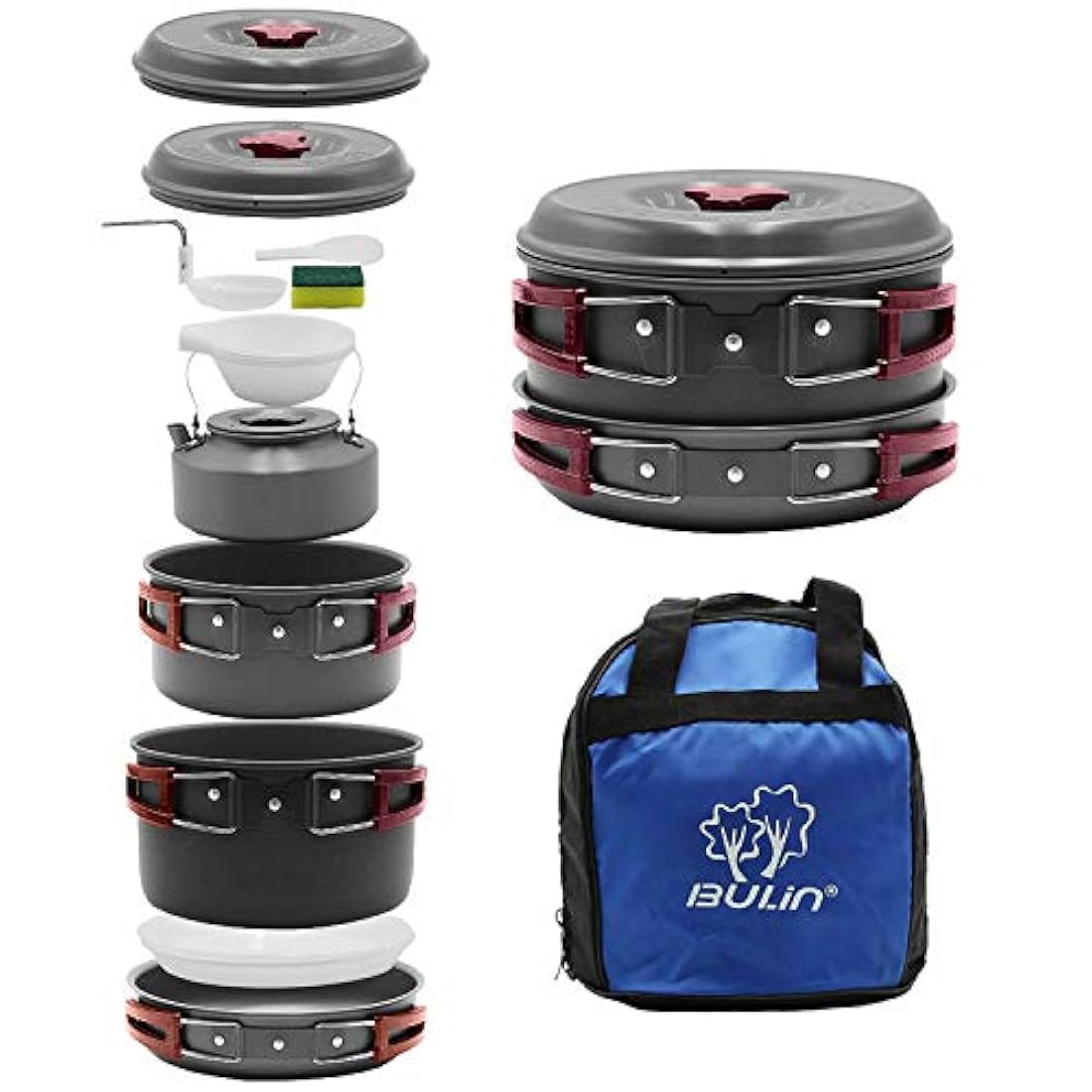 Bulin Kit de utensilios de cocina para acampar