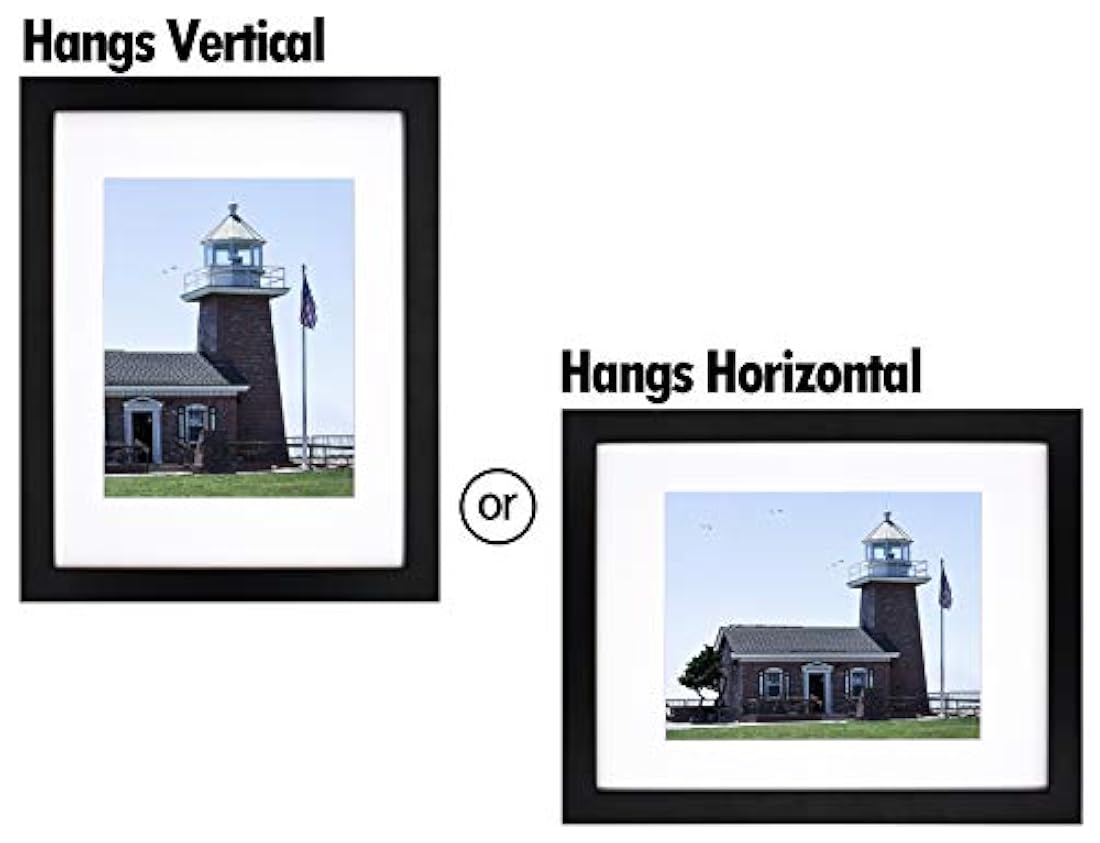 Portarretratos con marco de madera de 11 x 14 pulgadas