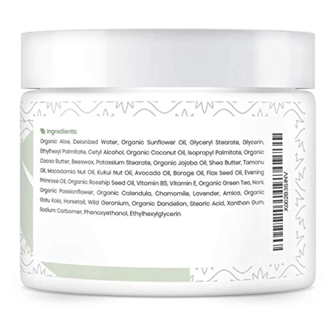 Avera Organics - Crema facial y corporal, Blanco