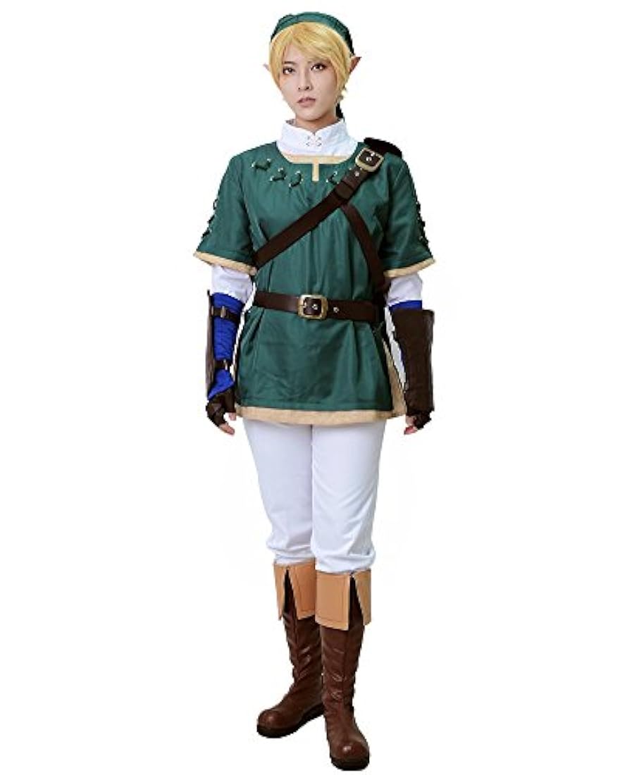 miccostumes Enlace de los hombres Traje de cosplay Verde