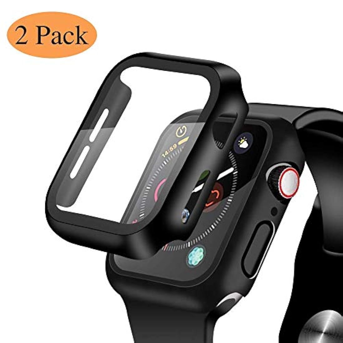 Juego de 2 carcasas protectoras para Apple Watch