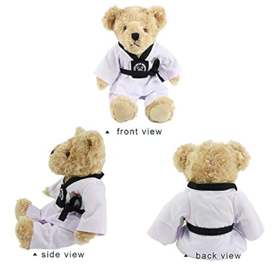 Oso de peluche con uniforme de taekwondo, 8 in, Houwsbaby