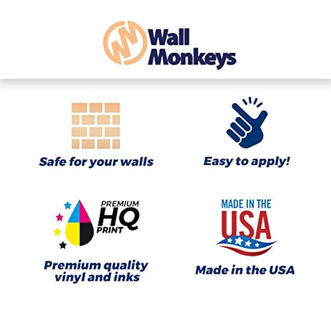 Wallmonkeys - Adhesivo decorativo para pared de vaca.