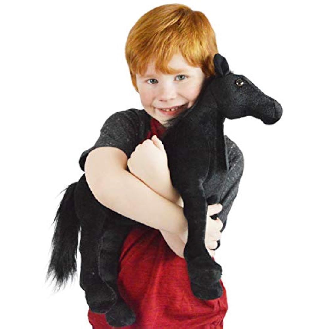 Peluche diseño de Caballo Semental Negro, 16.0in, VIAHART