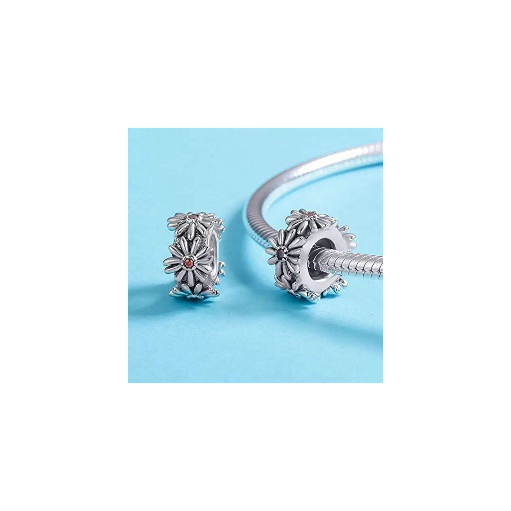 Dijes y Medallas espaciador de plata