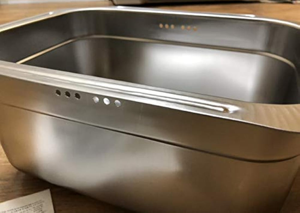 Incoc - Cubo de acero inoxidable para lavabo y vajilla