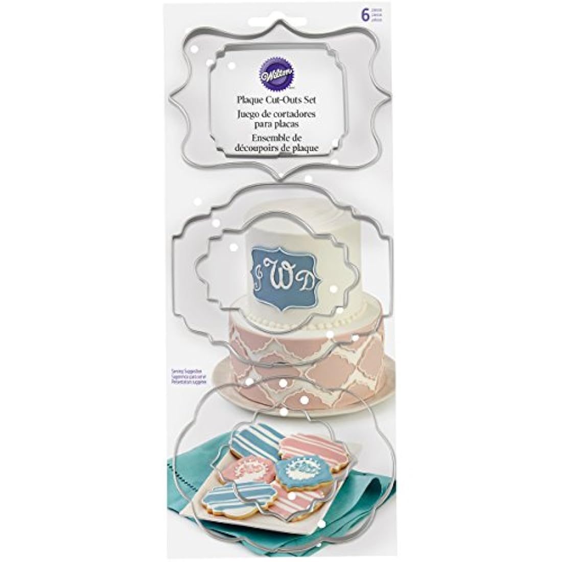 Wilton 417-7555 juego de cortadores para placa de fondant