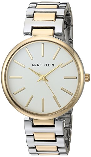 Reloj de pulsera de dos tonos para mujer