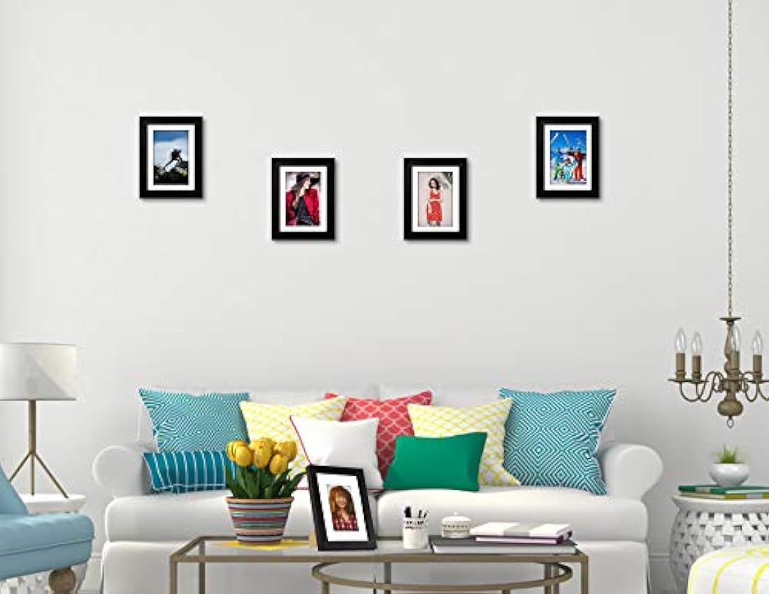 marcos de madera de 5 x 7, en Madera, color Negro