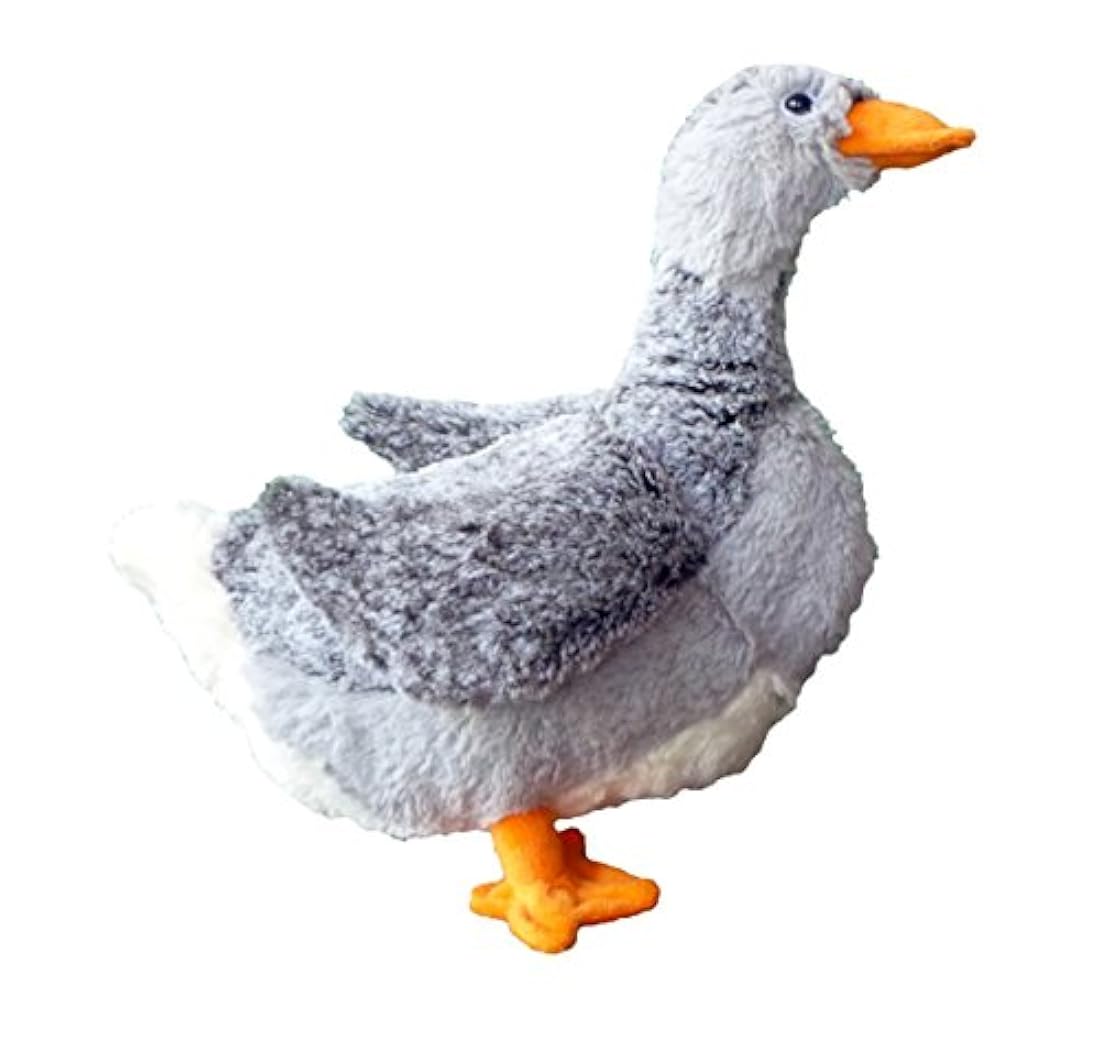 Peluche de ganso (13.0 in), color gris
