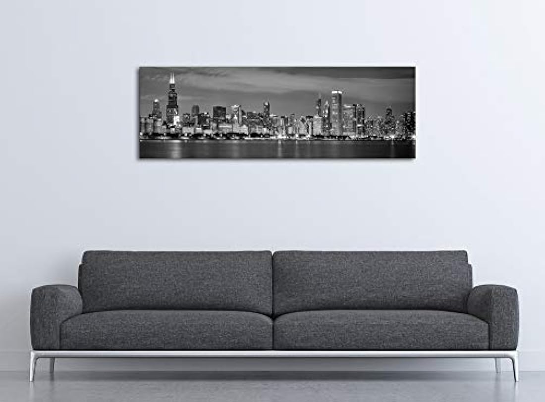 Lienzo impresión giclée en blanco y negro para decoración