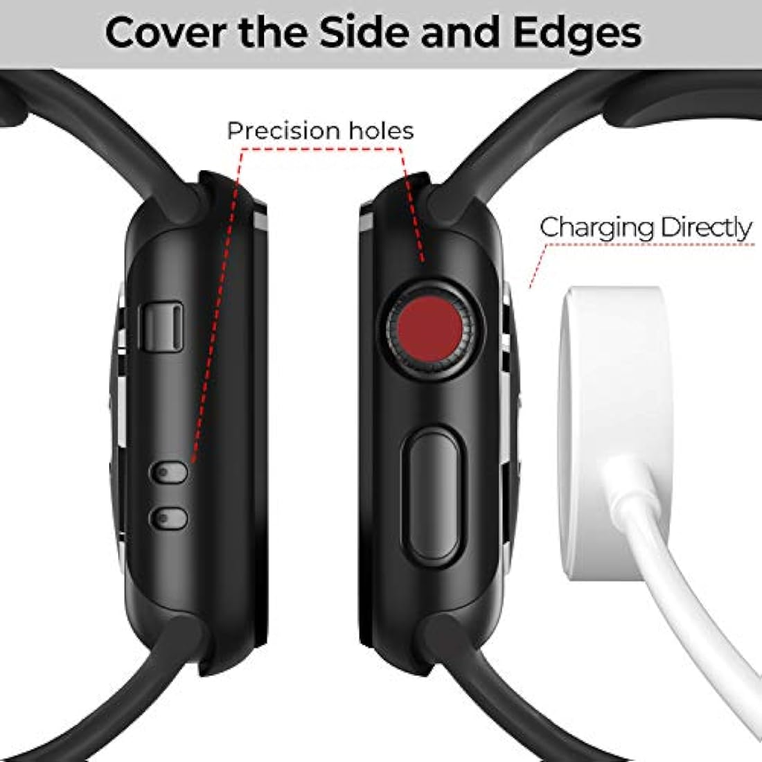 Funda compatible con protector de pantalla