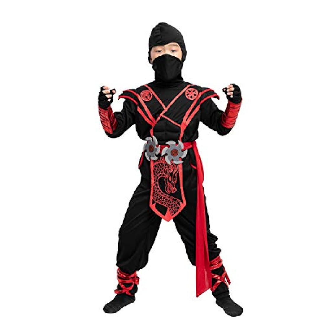 Disfraces Atuendo de Ninja del dragón rojo
