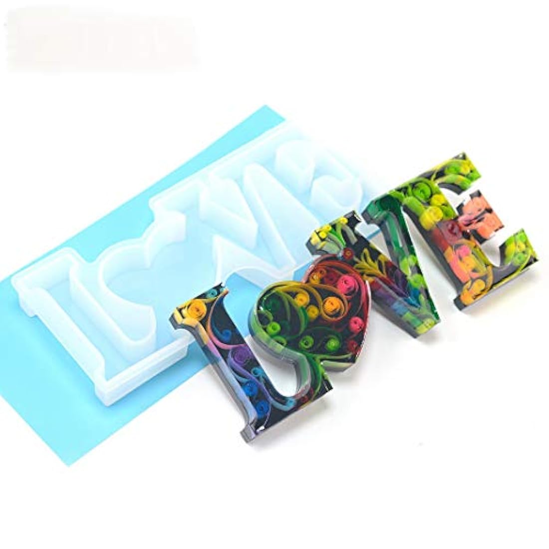 Molde de resina epoxi de iSuperb, molde de silicona para molde de fundición para manualidades, decoración de mesa