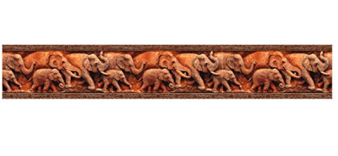 Papel pintado autoadhesivo, diseño de elefante (2 x 2 x 1)