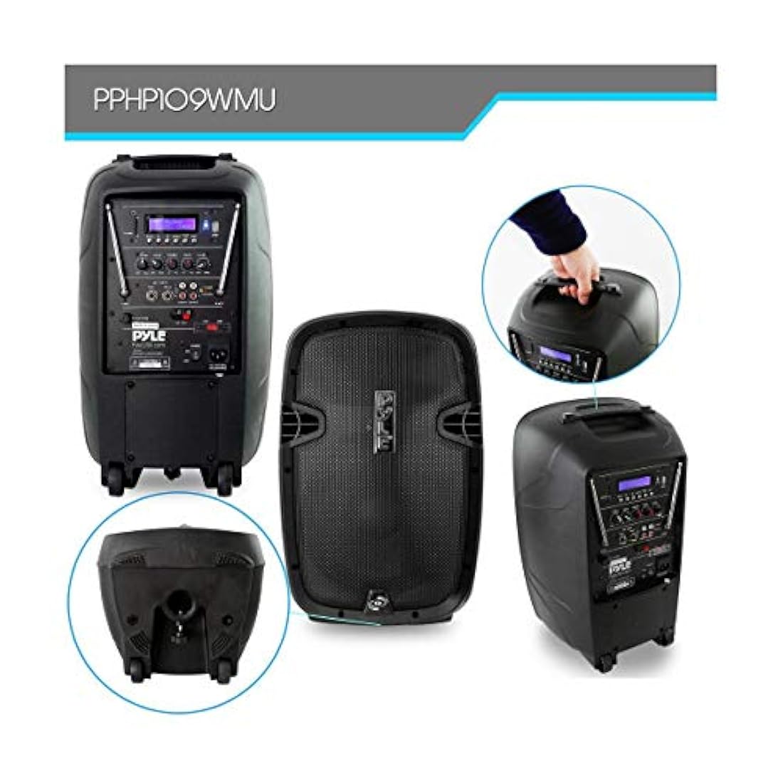 Parlante Portátil inalámbrico PYLE-PRO PPHP109WMU