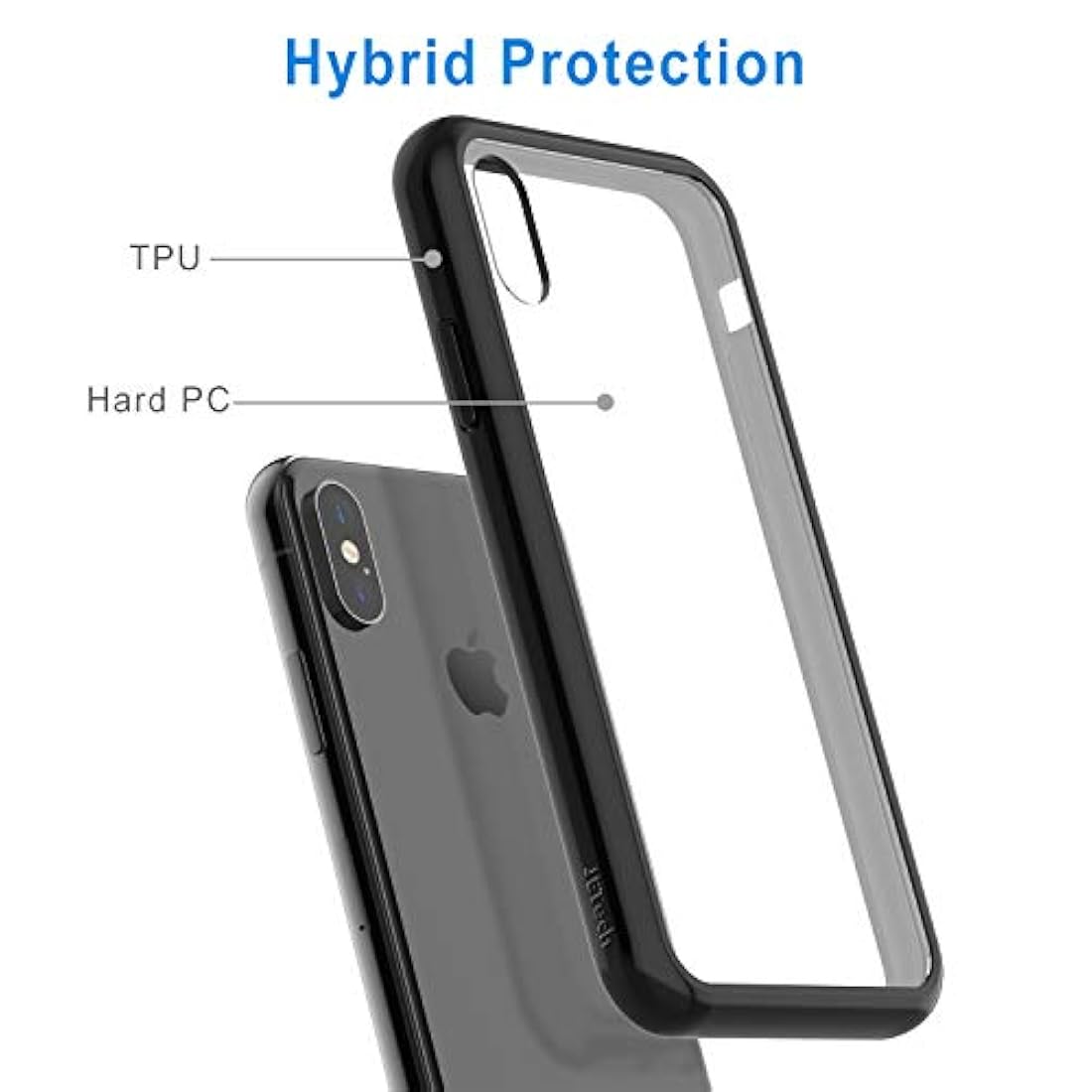 JETech - Carcasa para Apple iPhone X y iPhone X