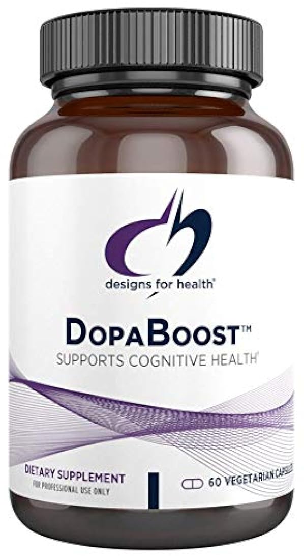 Designs for Health DopaBoost - Soporte de dopamina con Mucuna Pruriens + Vitamina B6 (60 cápsulas)