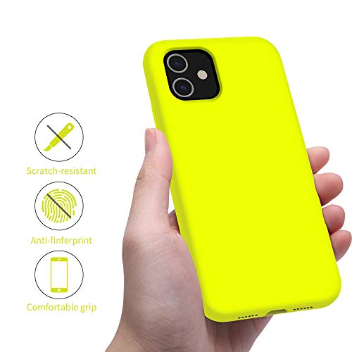 OTOFLY funda para iPhone 11, ultradelgada, funda de gel de silicona líquida con protección completa, antirayaduras, a prueba de golpes, compatible con iPhone 11