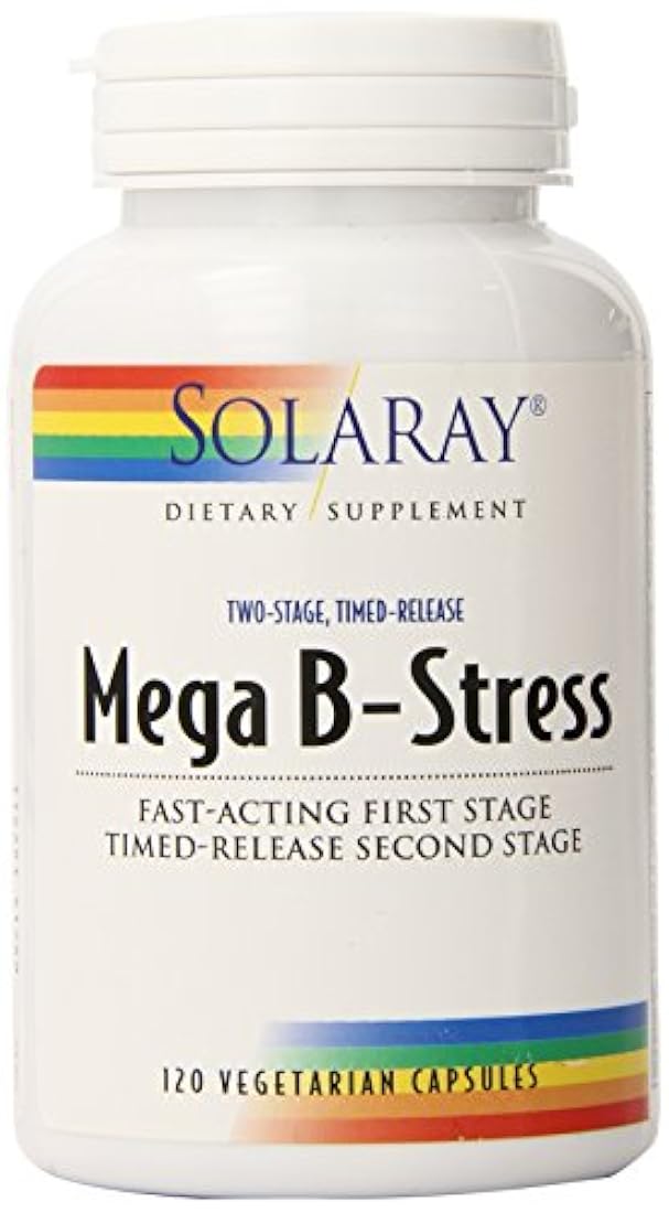 Solaray Mega B estrés Dos la etapa Timed Release Suplemento