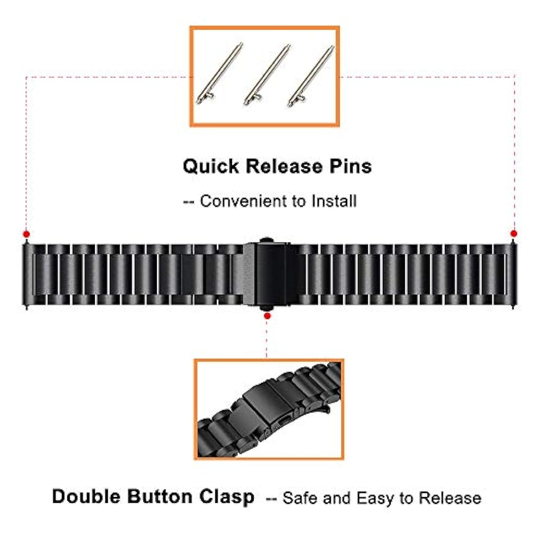 Yeejok - Correa de reloj de repuesto para Garmin Vivoactive
