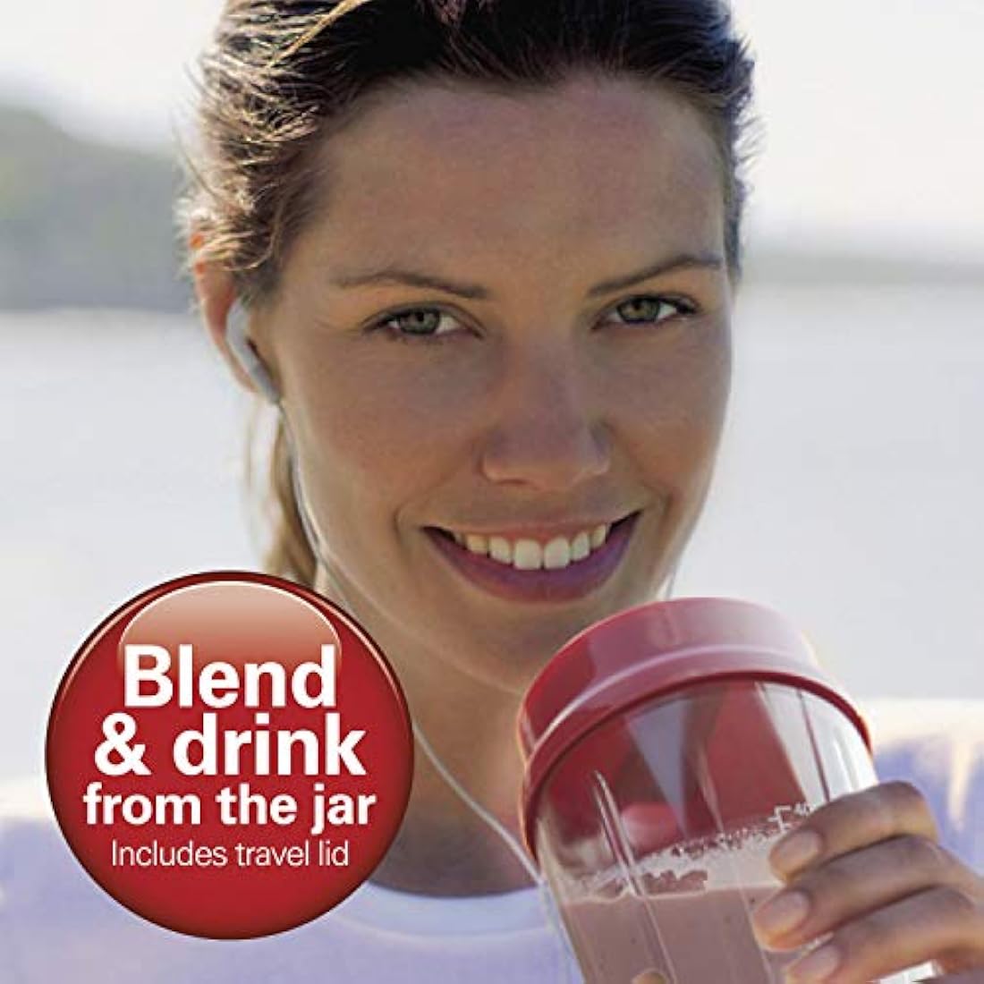 Licuadora con tapa de desplazamiento Hamilton Beach