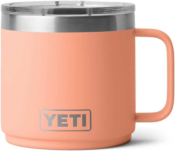 Taza apilable YETI 14 oz, acero inoxidable, Melocotón