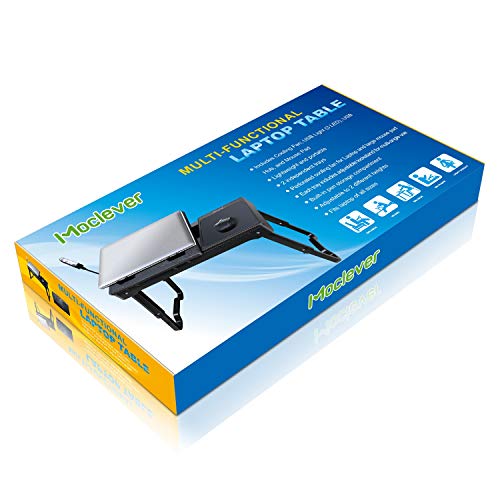 Moclever - Mesa para laptop para cama, multifuncional